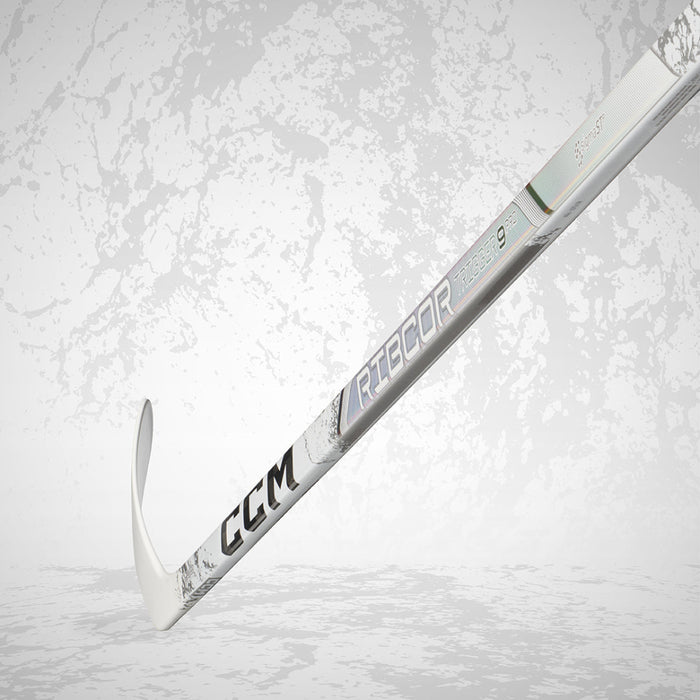 white ccm hockey stick