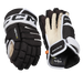 Black and white ccm gloves