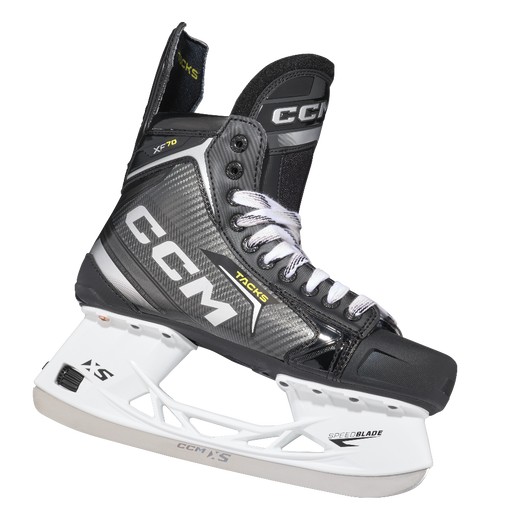 Black ccm skate white laces