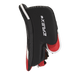 black and red goalie blocker