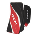black and red goalie blocker