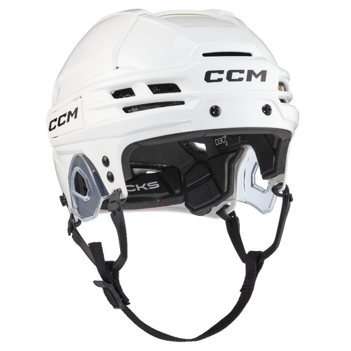 White helmet with black lining