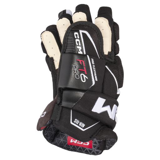 black hockey glove