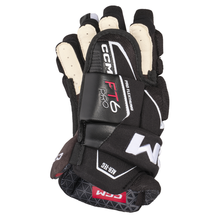 black hockey glove