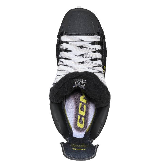 black skates with black lining