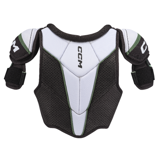 black and white shoulder pad