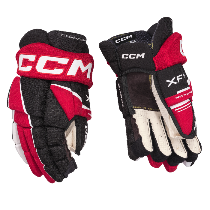 black and red gloves
