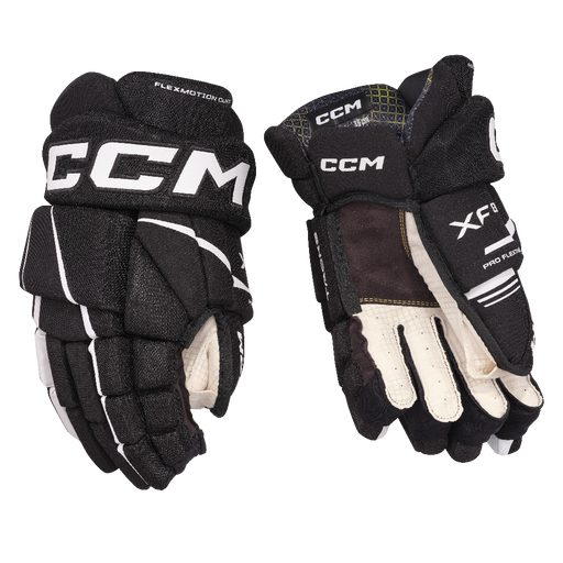 black and white gloves