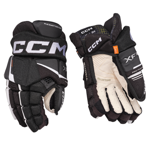 black and white gloves