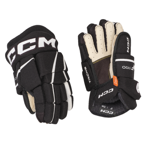 black and white hockey gloves
