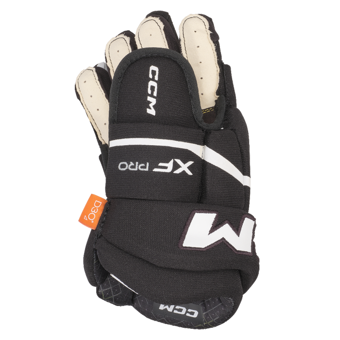 black and white hockey glove