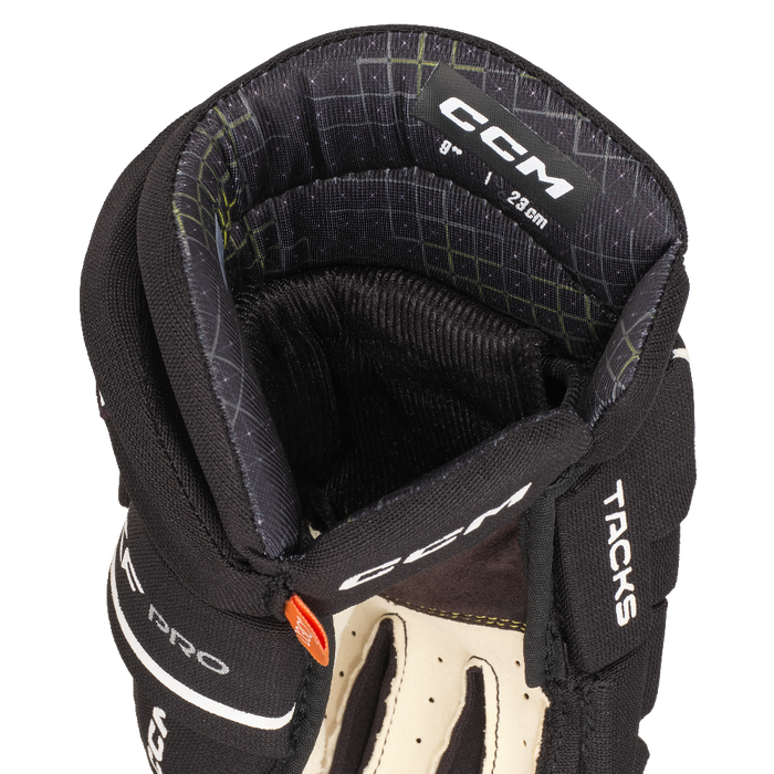 Inside hockey glove