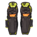 black hockey shin guards back