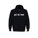 Black full zip hoodie with ccm logo