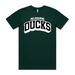 green tshirt with melbourne ducks text