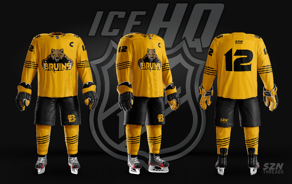 Bruins jersey set